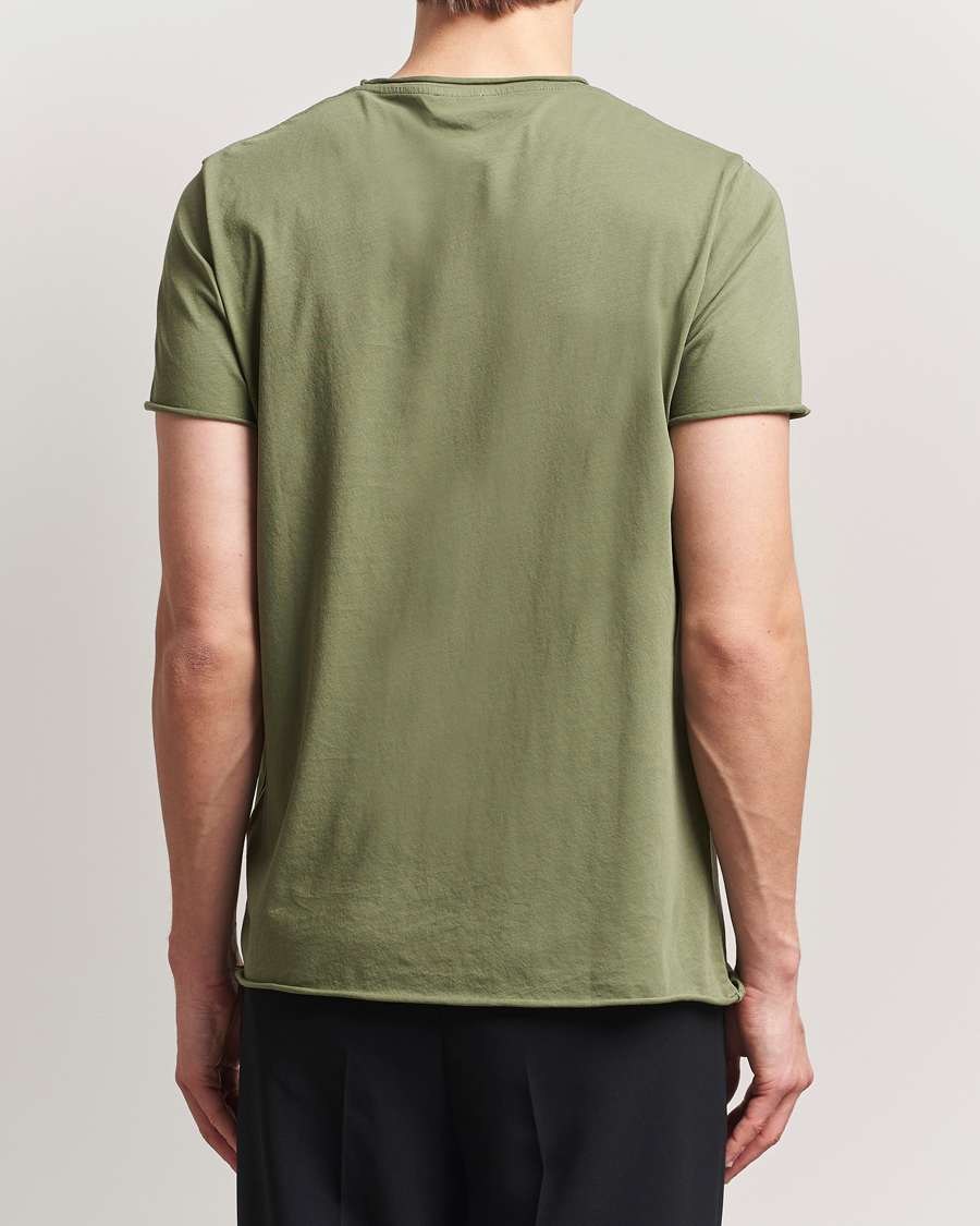 Herre | T-Shirts | Filippa K | Roll Neck Crew Neck T-Shirt Faded Green