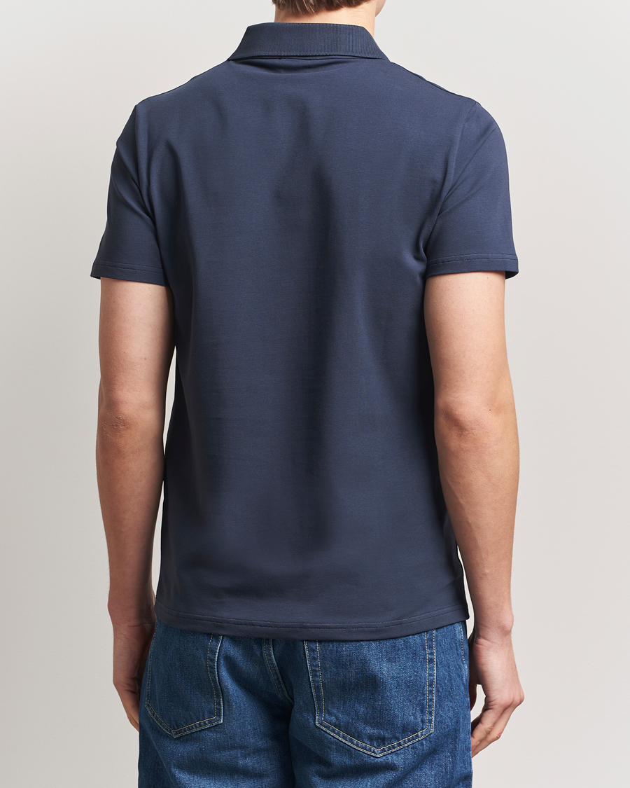 Herre | Pikéer | Filippa K | Soft Lycra Polo T-Shirt Dusk Blue