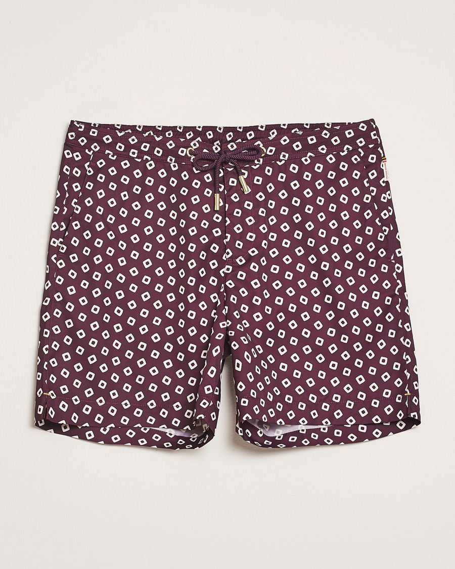 Herre | Badeshorts | Orlebar Brown | Bulldog Lumina Drawcord Swimshorts Damson/Latte