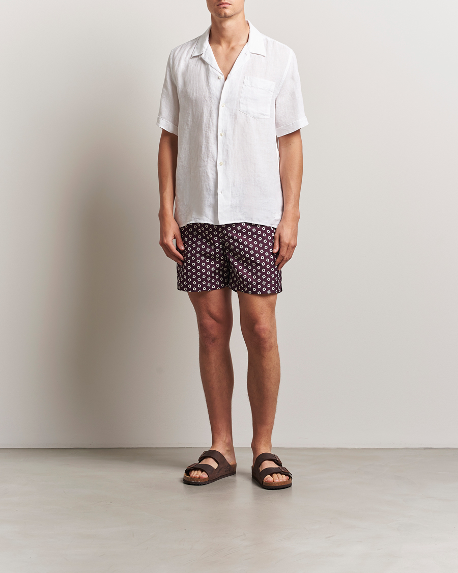 Herre | Badeshorts | Orlebar Brown | Bulldog Lumina Drawcord Swimshorts Damson/Latte