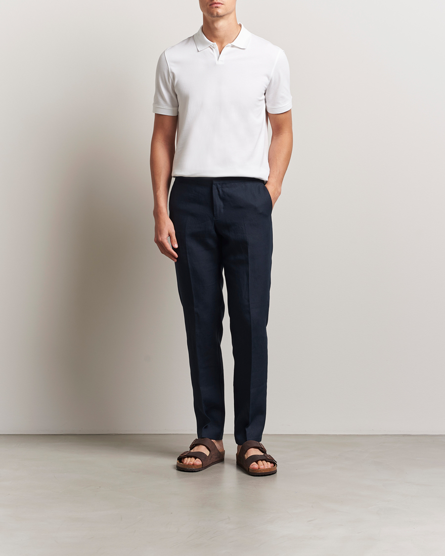 Herre | Pikéer | Orlebar Brown | Bruno Organic Cotton Pique White