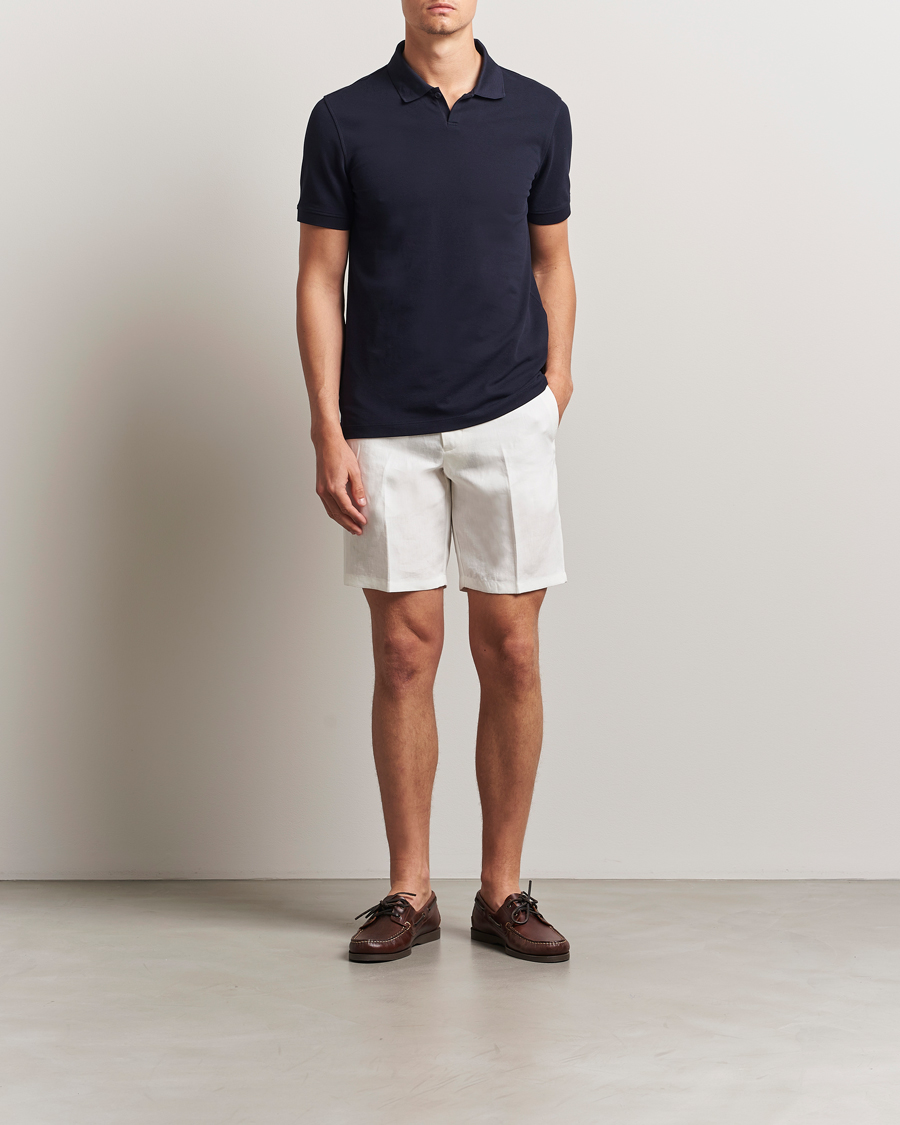 Herre | Pikéer | Orlebar Brown | Bruno Organic Cotton Pique Night Iris