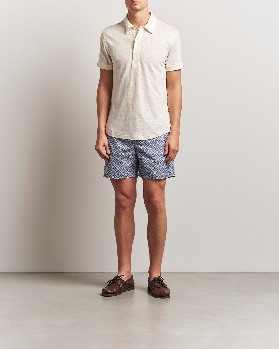 Herre | Pikéer | Orlebar Brown | Sebastian Linen Polo Latte