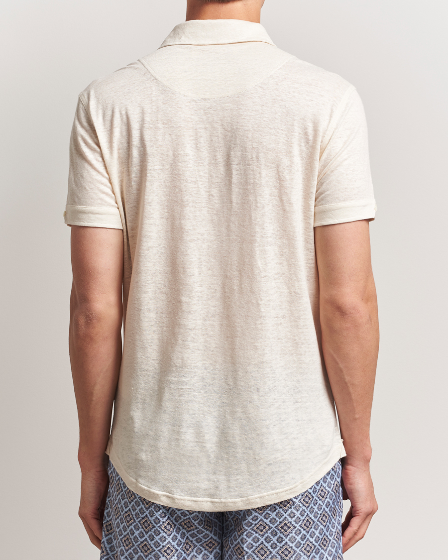 Herre | Pikéer | Orlebar Brown | Sebastian Linen Polo Latte