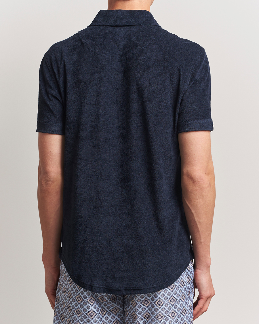 Herre | Pikéer | Orlebar Brown | Sebastian Tailored Towelling Polo Night Iris