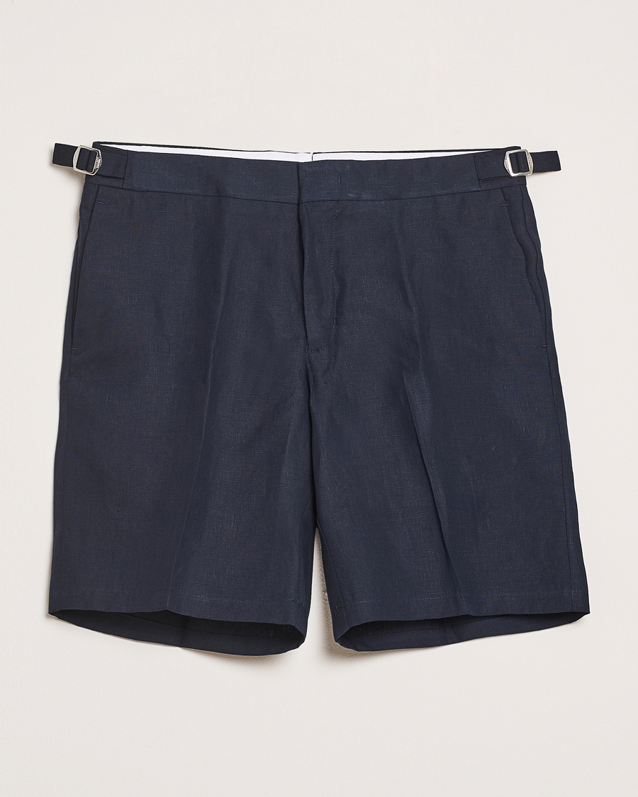 Herre | Shorts | Orlebar Brown | Norwich Italian Linen Shorts Night Iris