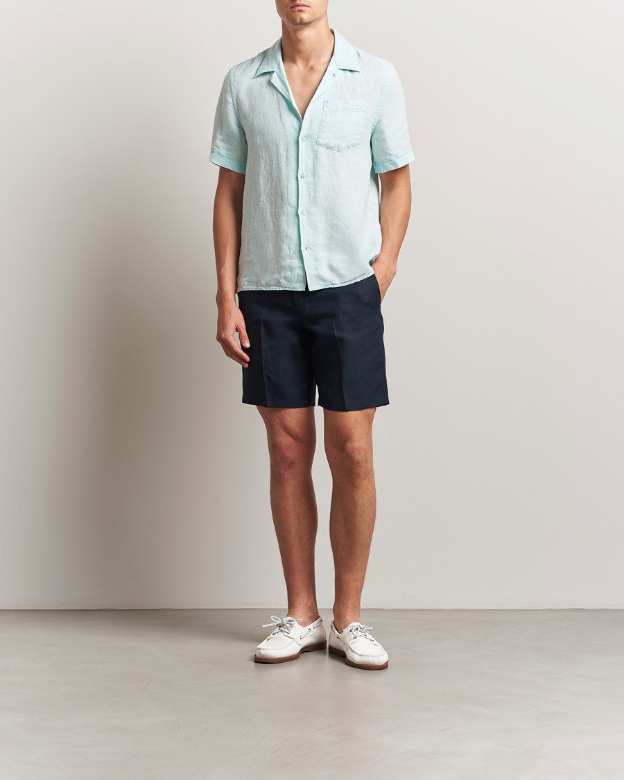 Herre | Shorts | Orlebar Brown | Norwich Italian Linen Shorts Night Iris