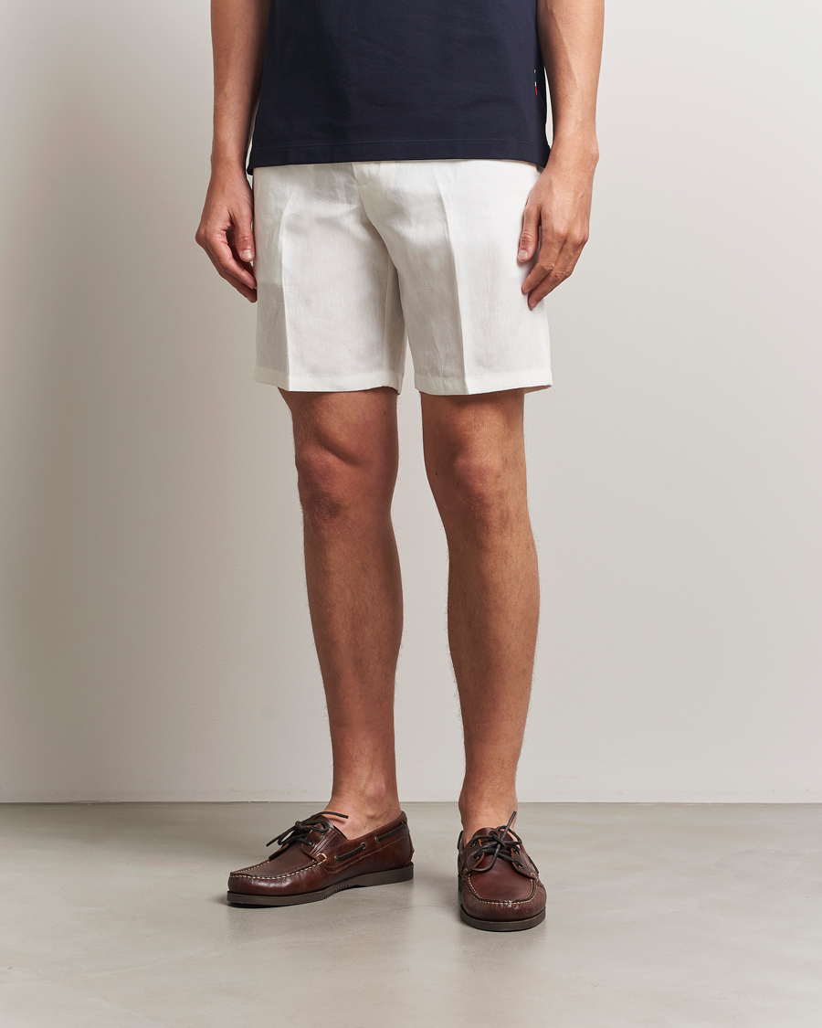 Herre | Shorts | Orlebar Brown | Norwich Italian Linen Shorts White Sand