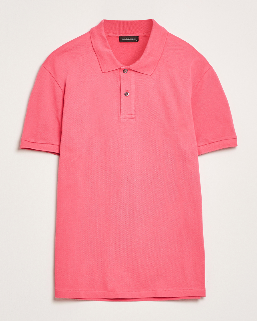 Herre | Pikéer | Oscar Jacobson | Alex Cotton Polo Cinfandel Red