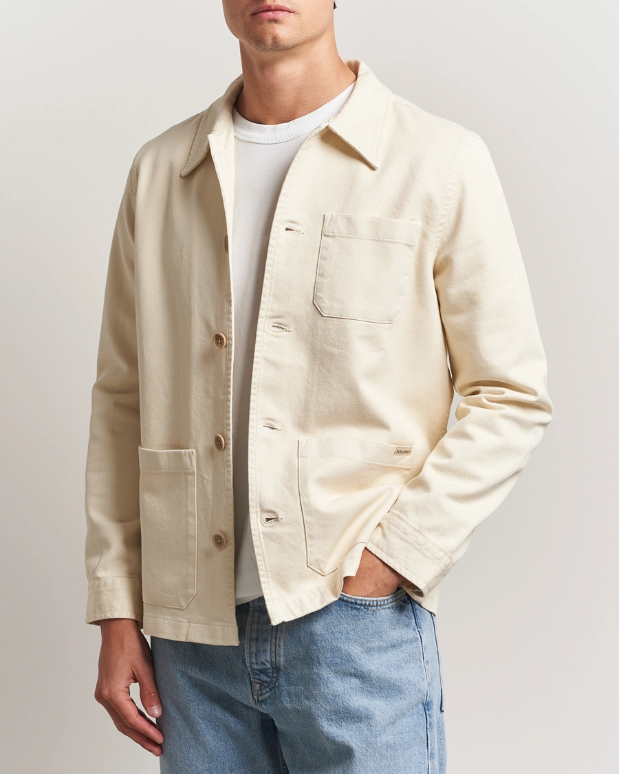 Herre | Skjorter | Nudie Jeans | Barney Worker Overshirt Ivory