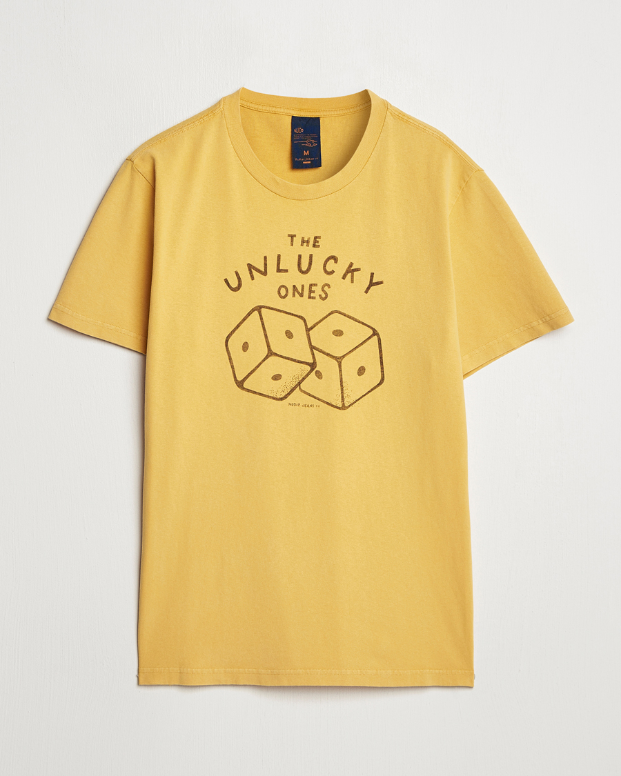 Herre | T-Shirts | Nudie Jeans | Roy Unlucky T-Shirt Yellow