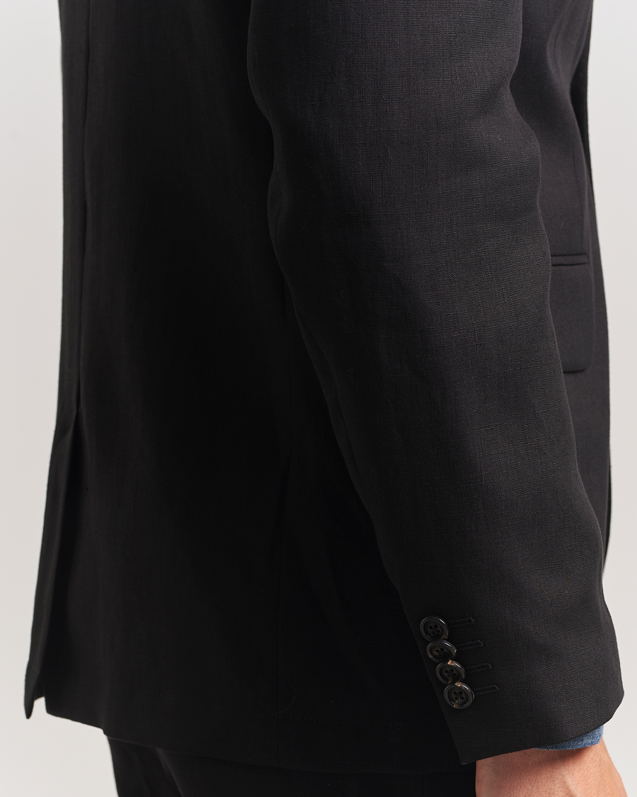 Herre | Dressjakker | J.Lindeberg | Alban Unlined Super Linen Blazer Black