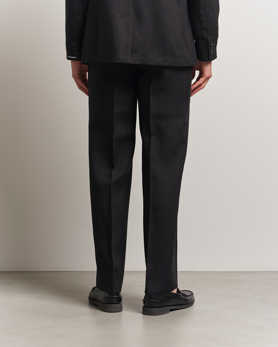 Herre | Bukser | J.Lindeberg | Gabi Super Linen Pants Black
