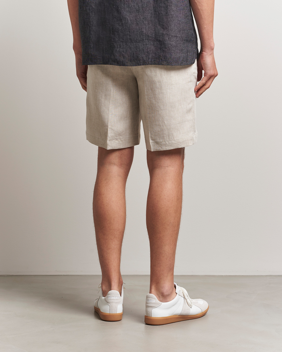 Herre | Shorts | J.Lindeberg | Brady Drape Linen Shorts Moonbeam