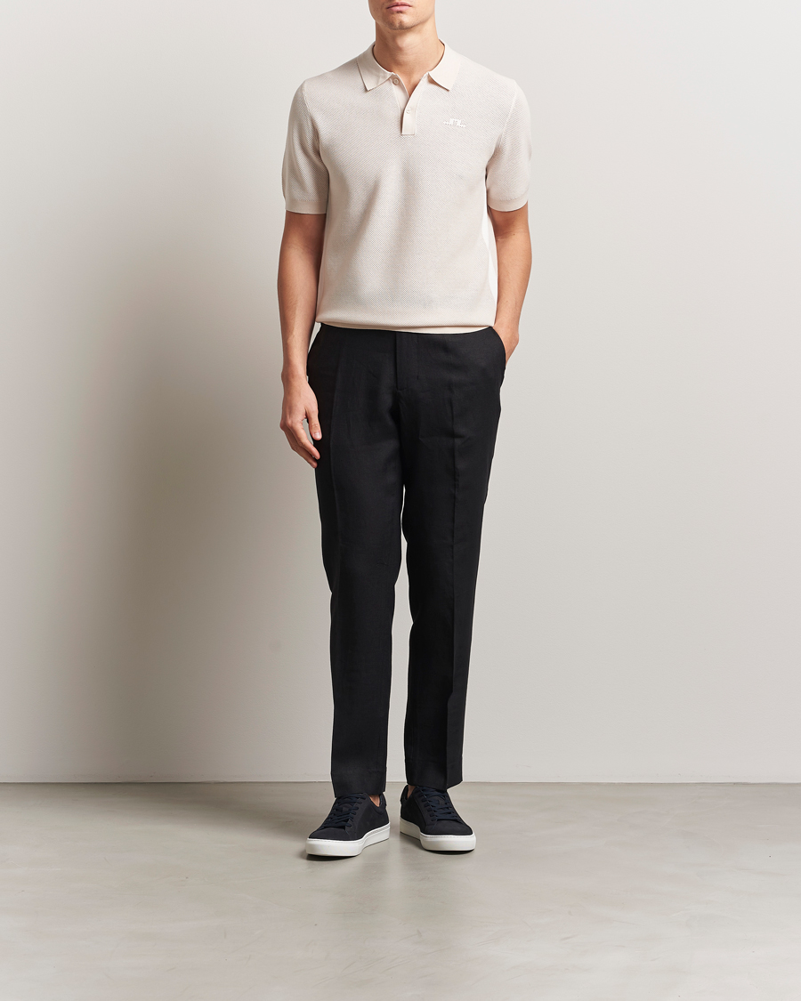 Herre | Pikéer | J.Lindeberg | Reymond Structure Knit Polo Moonbeam