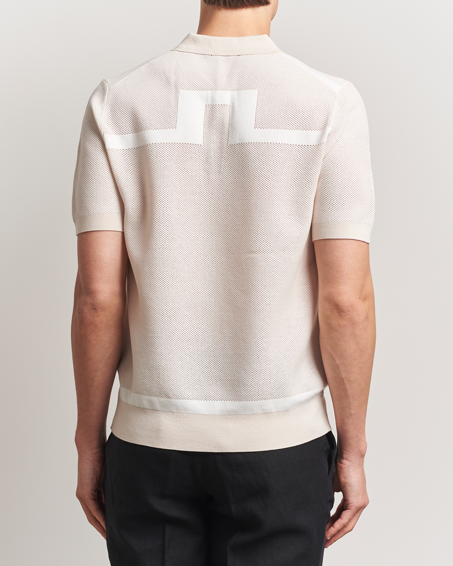 Herre | Pikéer | J.Lindeberg | Reymond Structure Knit Polo Moonbeam