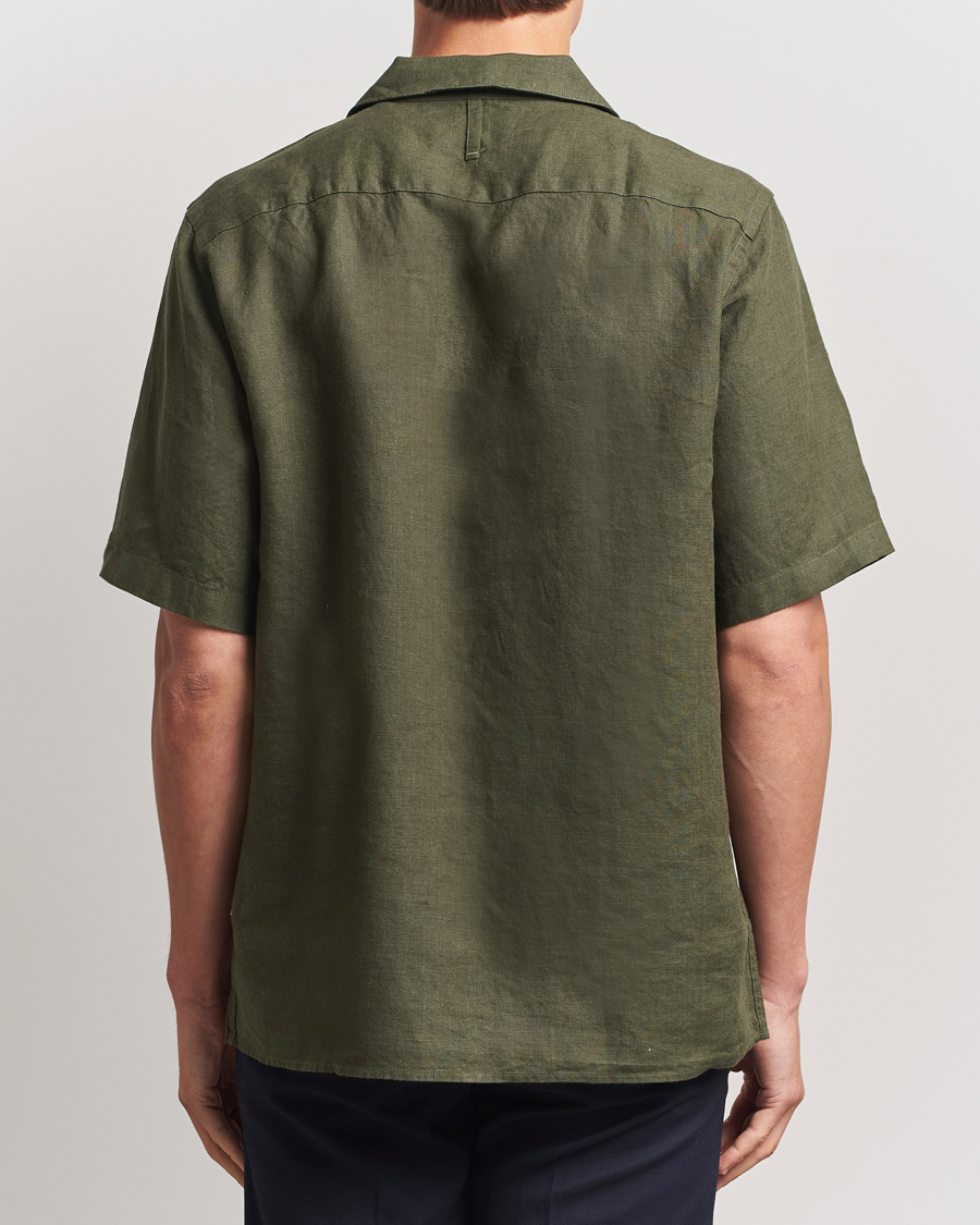 Herre | Skjorter | NN07 | Julio Linen Resort Shirt Croc Green
