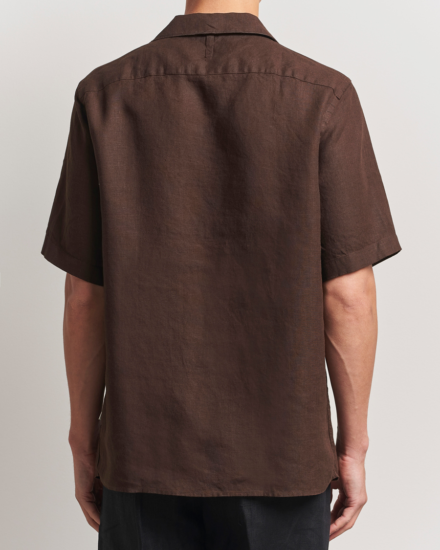 Herre | Skjorter | NN07 | Julio Linen Resort Shirt Coffee