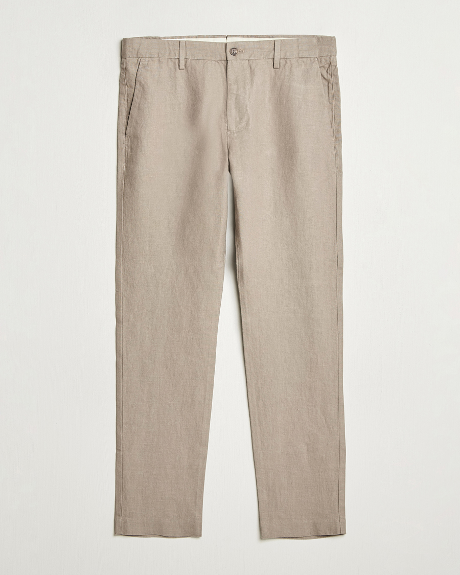 Herre | Bukser | NN07 | Theo Linen Trousers Greige