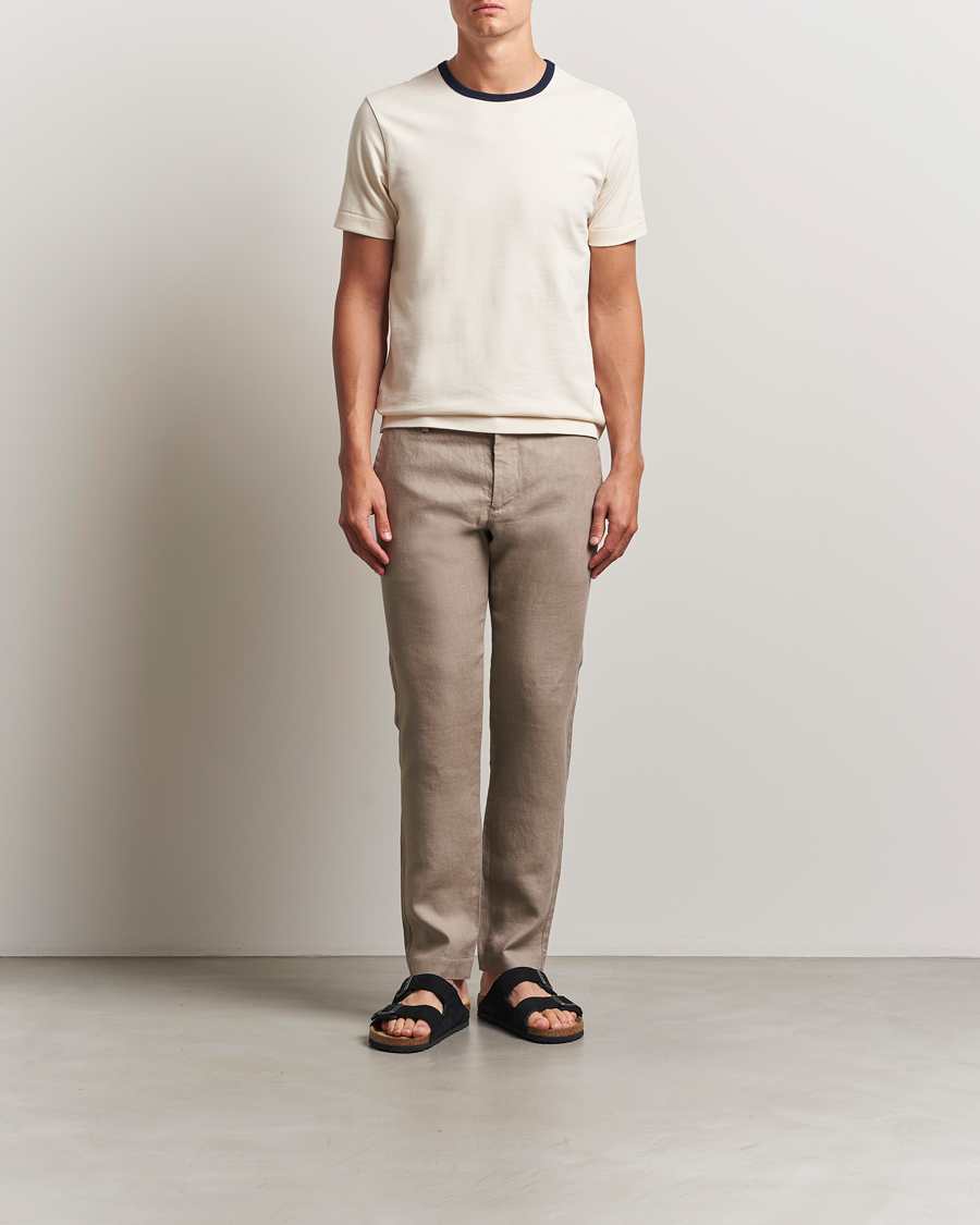 Herre | Bukser | NN07 | Theo Linen Trousers Greige