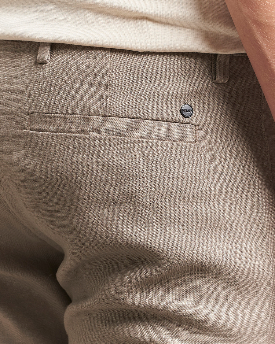 Herre | Bukser | NN07 | Theo Linen Trousers Greige