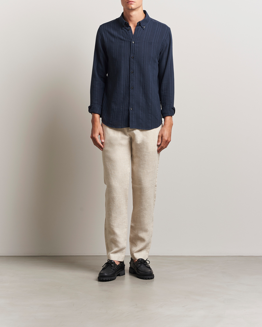 Herre | Bukser | NN07 | Theo Linen Trousers Oat
