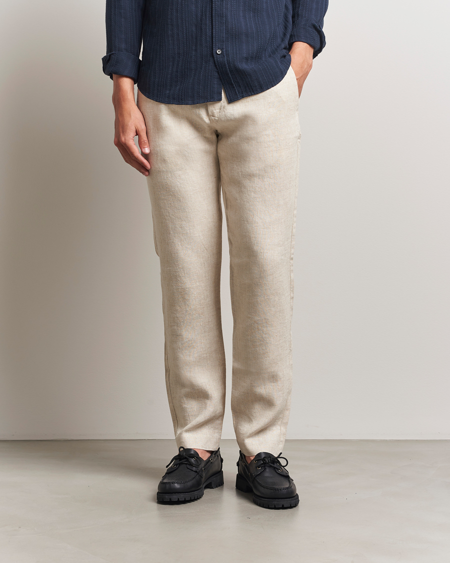 Herre | Bukser | NN07 | Theo Linen Trousers Oat