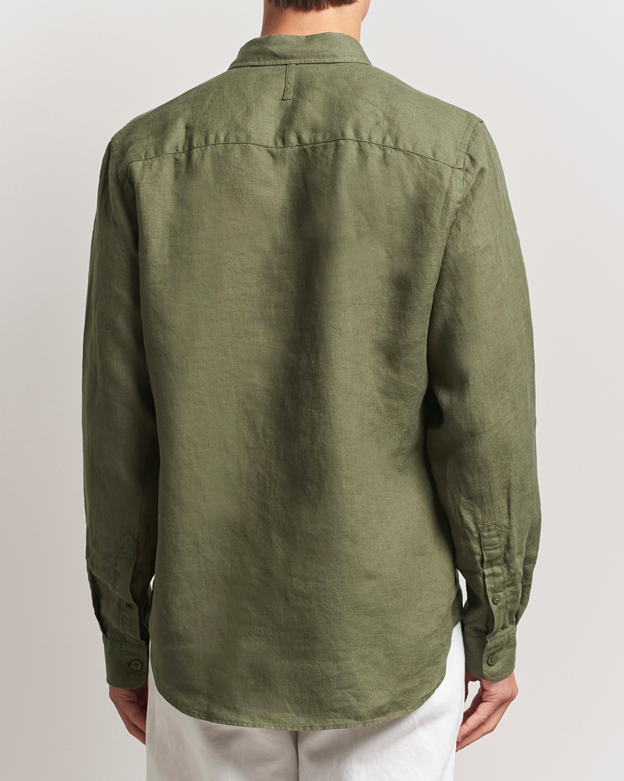 Herre | Skjorter | NN07 | Arne Linen Button Down Shirt Capers Green