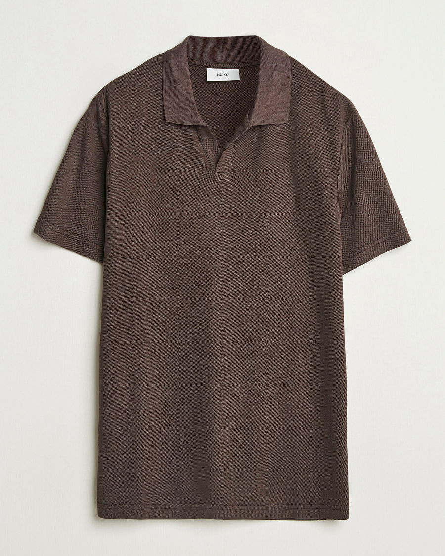 Herre | Pikéer | NN07 | Paul Cotton/Lyocell Polo Coffee
