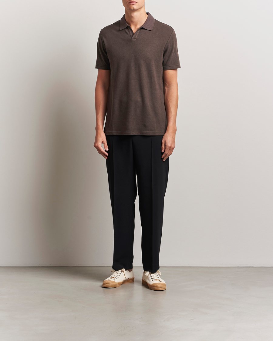Herre | Pikéer | NN07 | Paul Cotton/Lyocell Polo Coffee