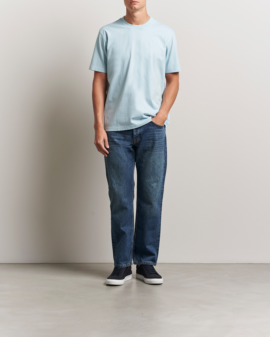 Herre | T-Shirts | NN07 | Adam Logo Crew Neck T-Shirt Winter Sky