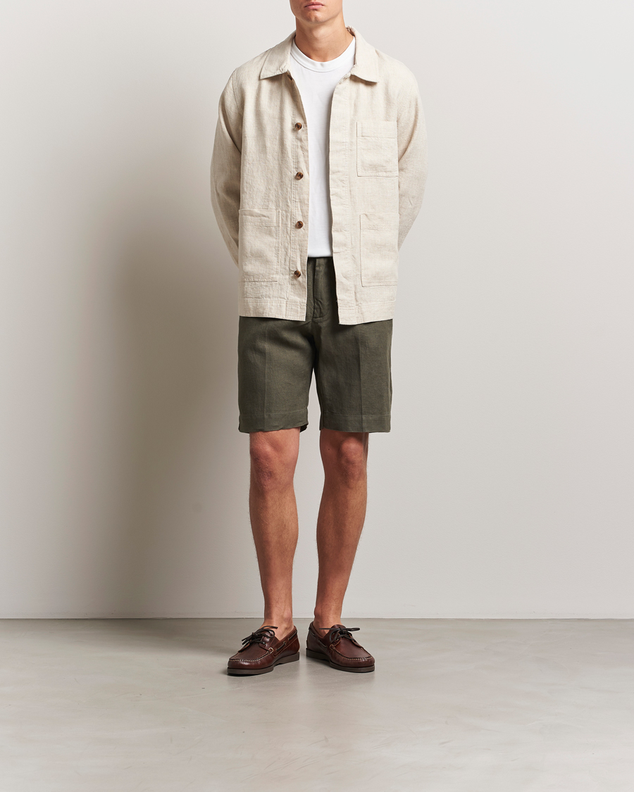 Herre | Skjorter | NN07 | Olav Linen Overshirt Oat