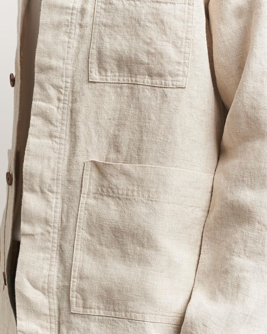 Herre | Skjorter | NN07 | Olav Linen Overshirt Oat