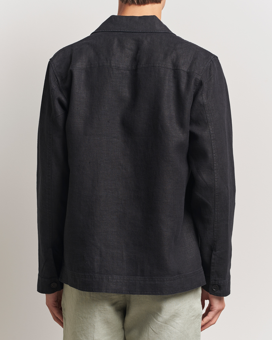 Herre | Skjorter | NN07 | Olav Linen Overshirt Black