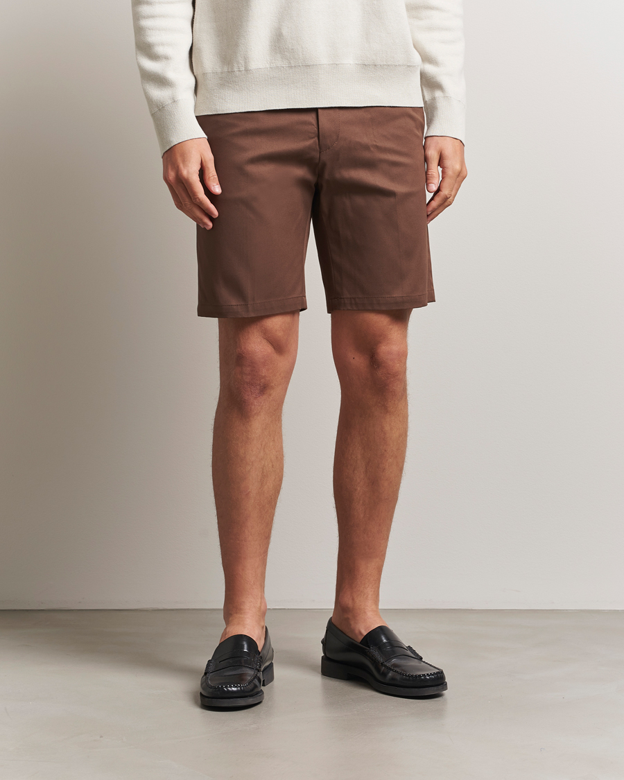 Herre | Shorts | Tiger of Sweden | Tenut Cotton Shorts Warm Brown