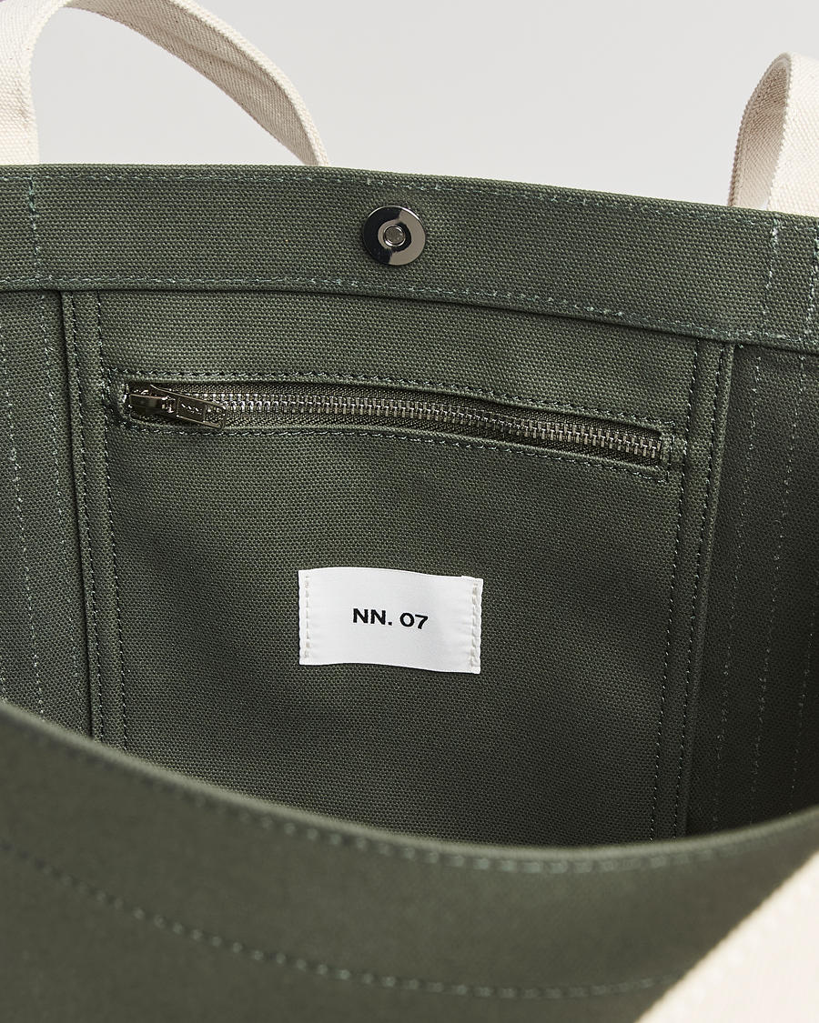 Herre | Vesker | NN07 | Tote Bag Croc Green