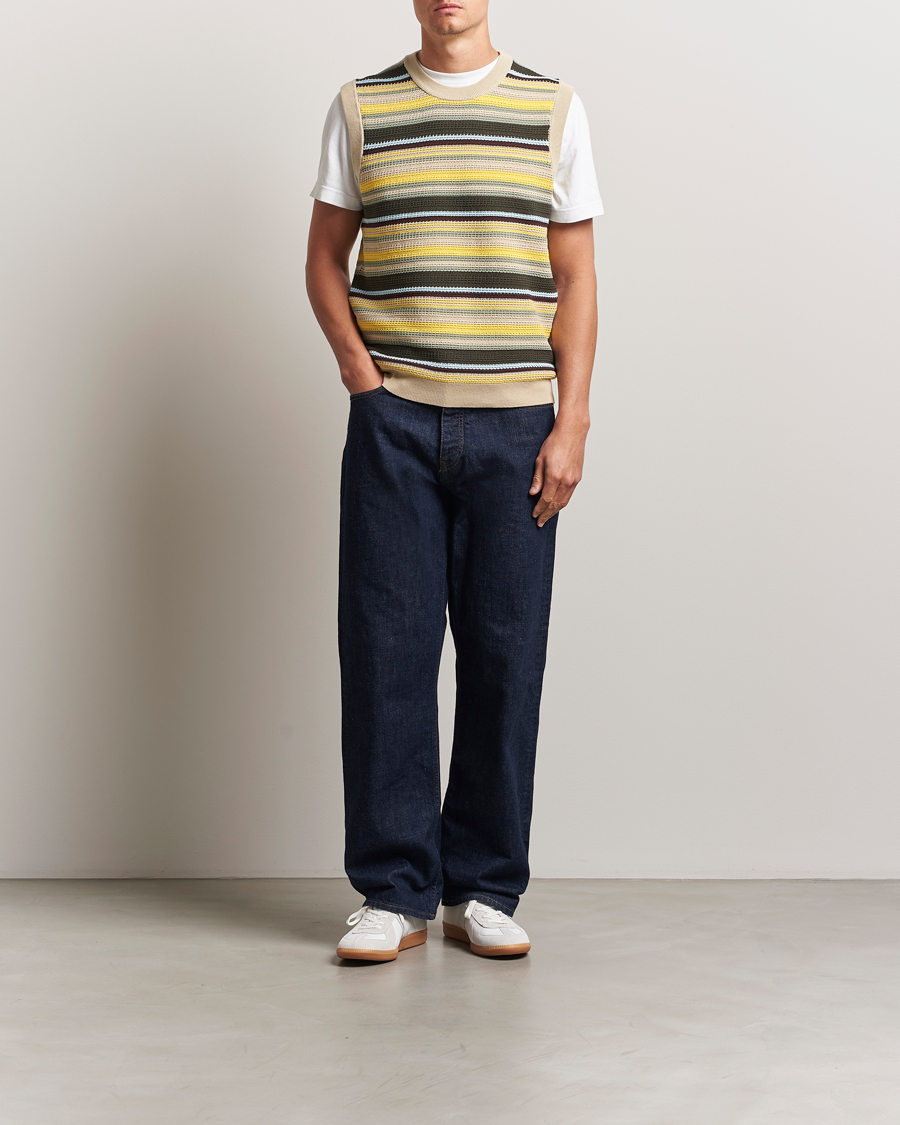 Herre | Gensere | NN07 | Huxley Knitted Striped Vest Multi