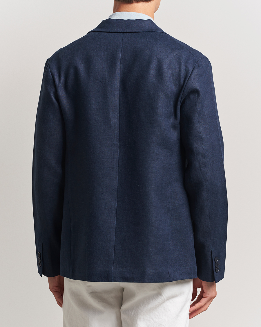 Herre | Dressjakker | NN07 | Timo Linen Blazer Navy Blue