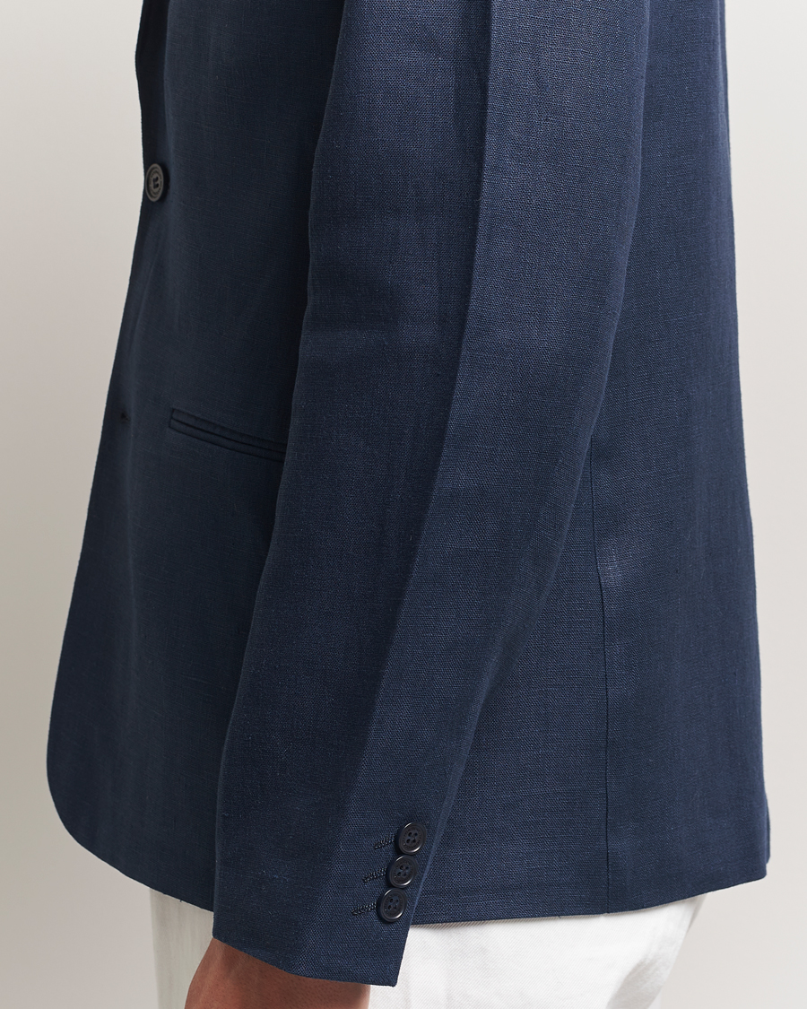 Herre | Dressjakker | NN07 | Timo Linen Blazer Navy Blue