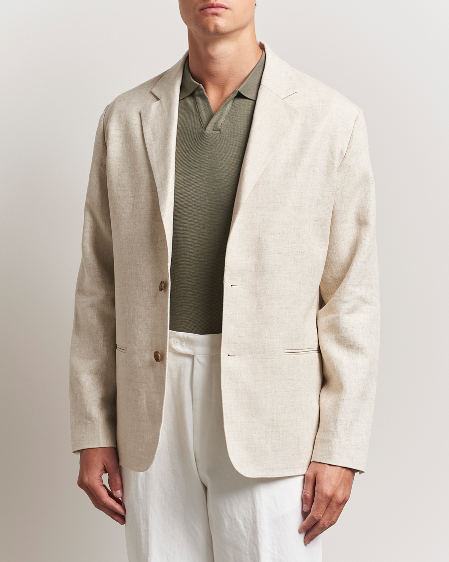 Herre | Dressjakker | NN07 | Timo Linen Blazer Oat