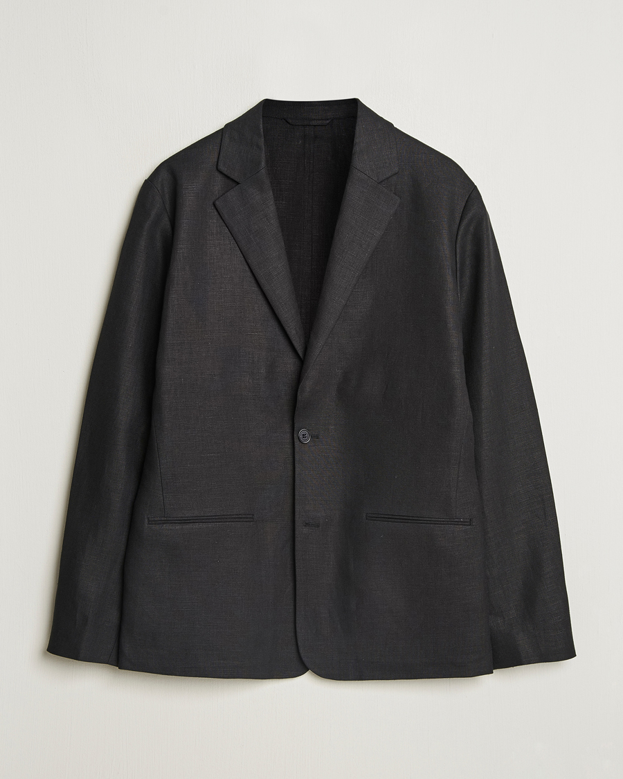 Herre | Dressjakker | NN07 | Timo Linen Blazer Black