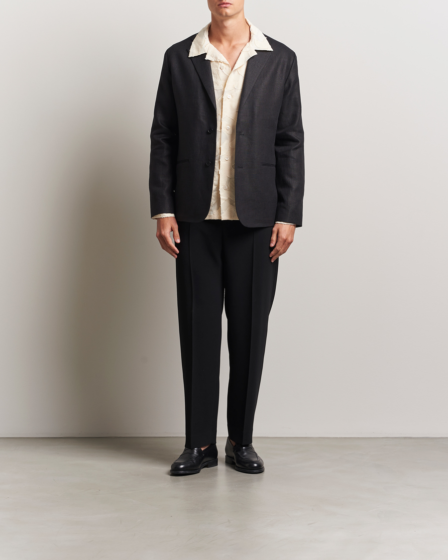 Herre | Dressjakker | NN07 | Timo Linen Blazer Black