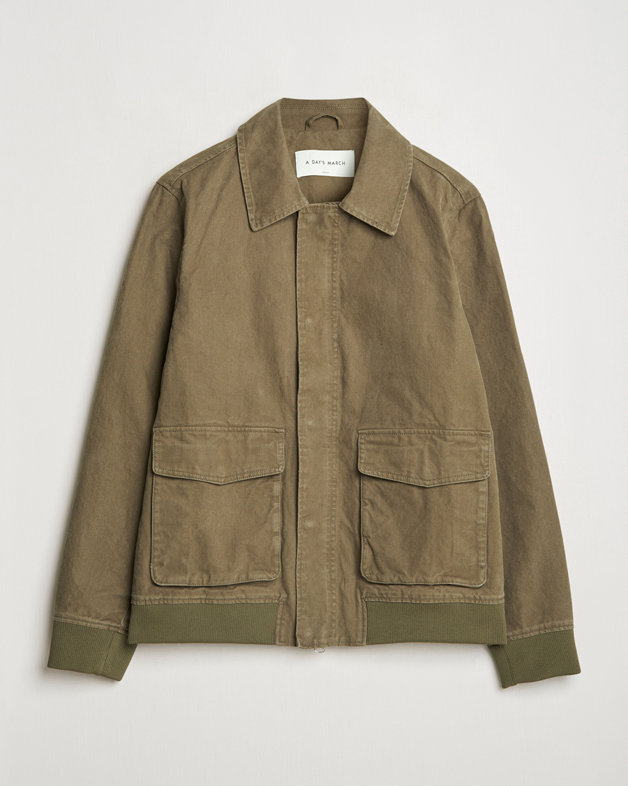 Herre | Jakker | A Day's March | Bader Cotton Flight Jacket Olive