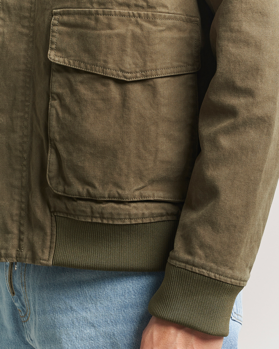 Herre | Jakker | A Day's March | Bader Cotton Flight Jacket Olive