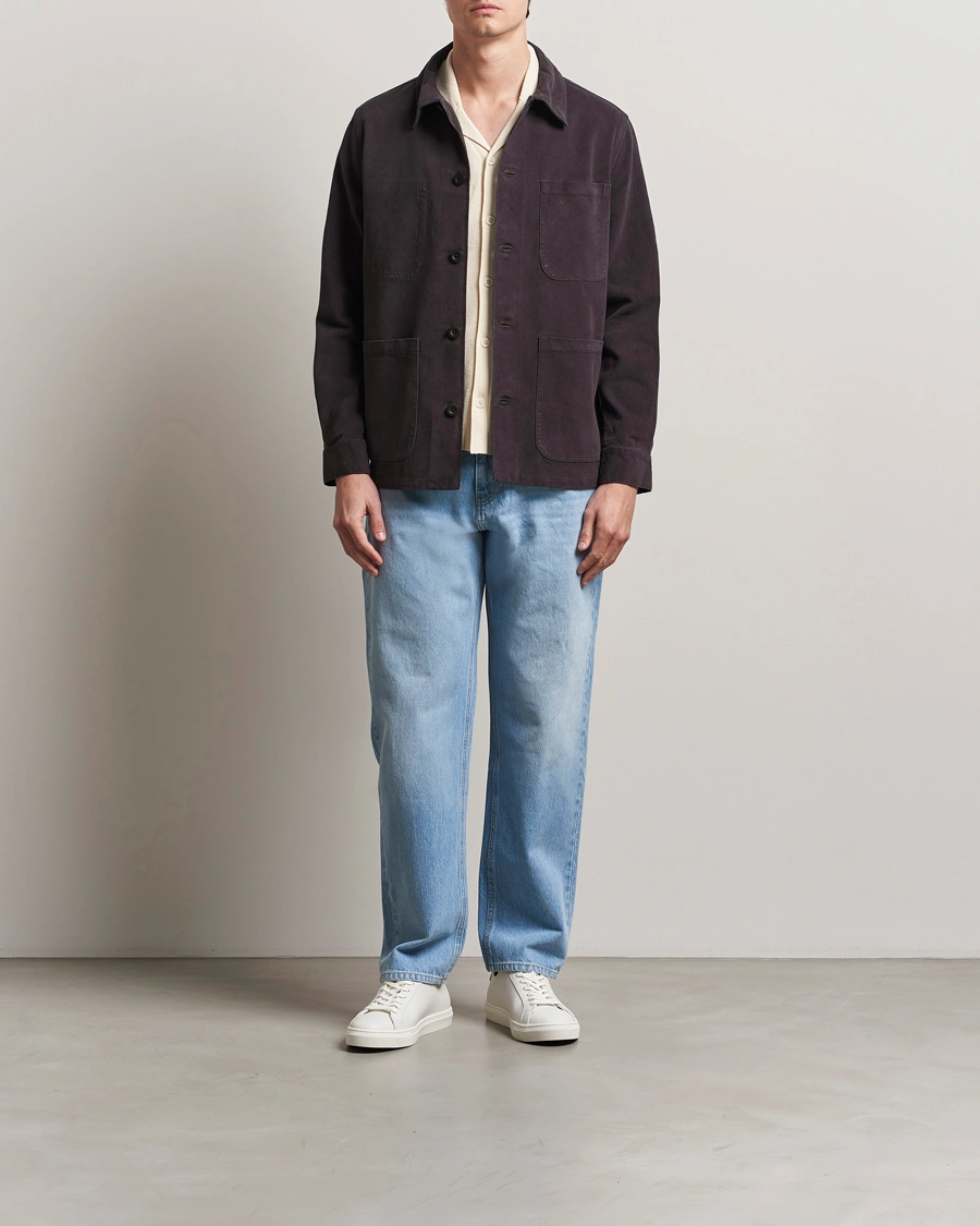 Herre | Jakker | A Day's March | Algot Lyocell Overshirt Chocolate