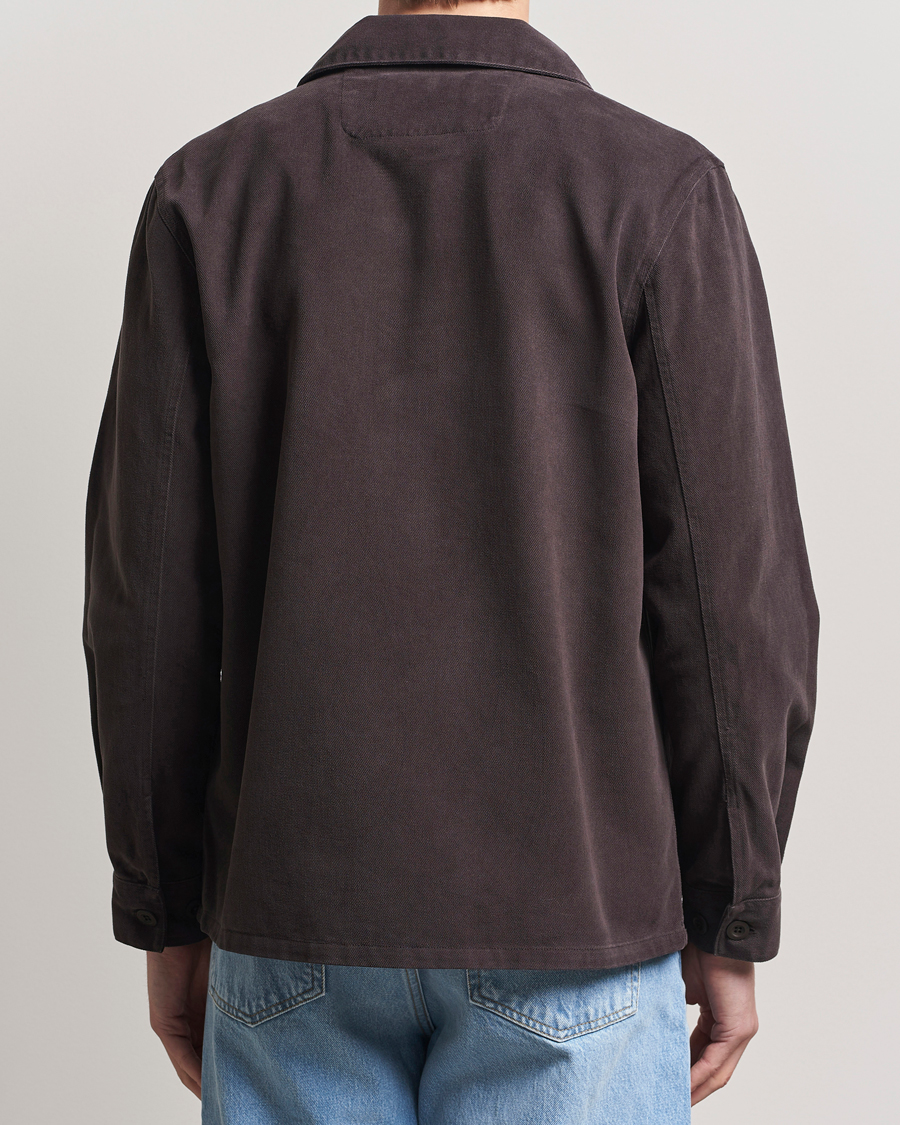 Herre | Jakker | A Day's March | Algot Lyocell Overshirt Chocolate