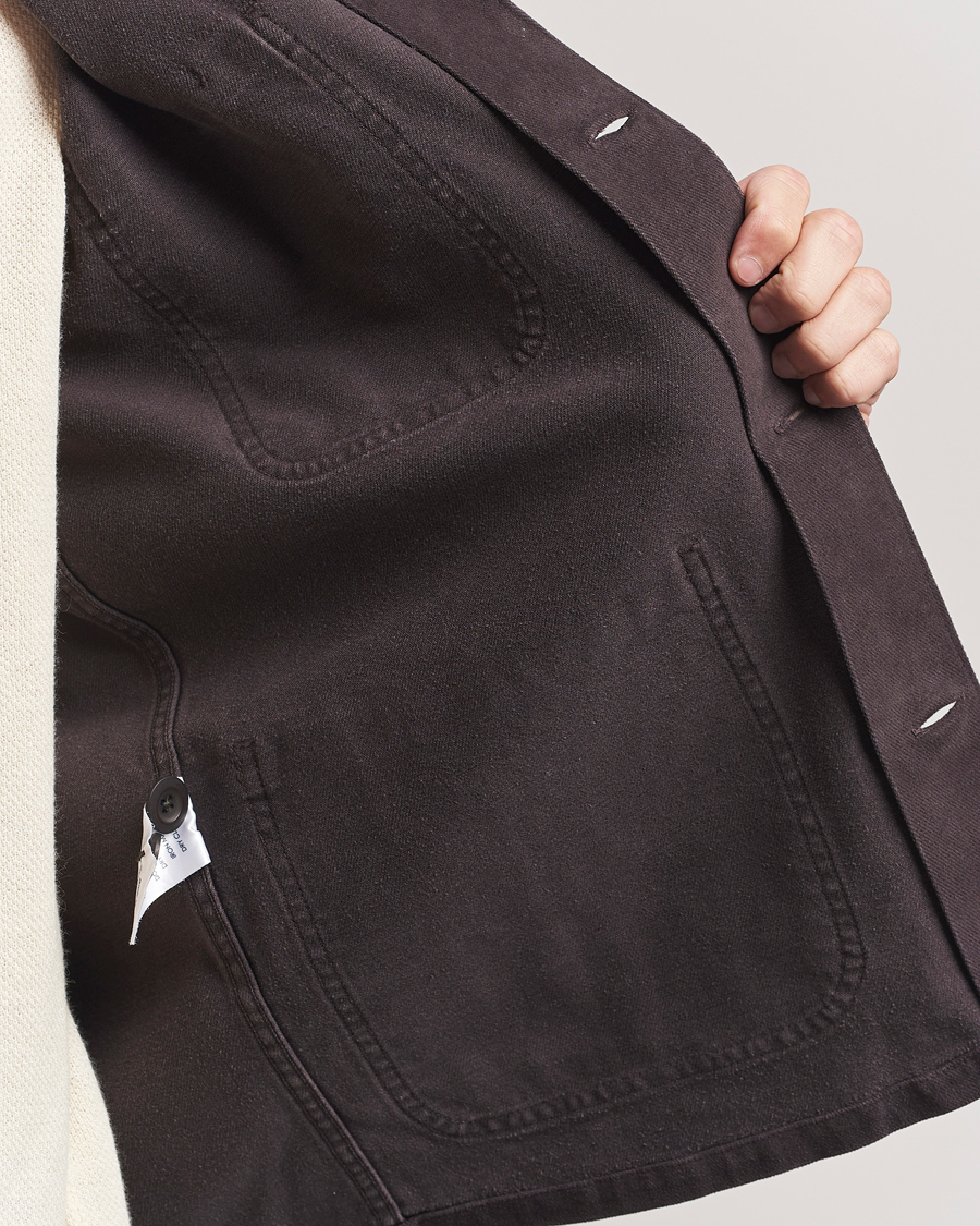 Herre | Jakker | A Day's March | Algot Lyocell Overshirt Chocolate