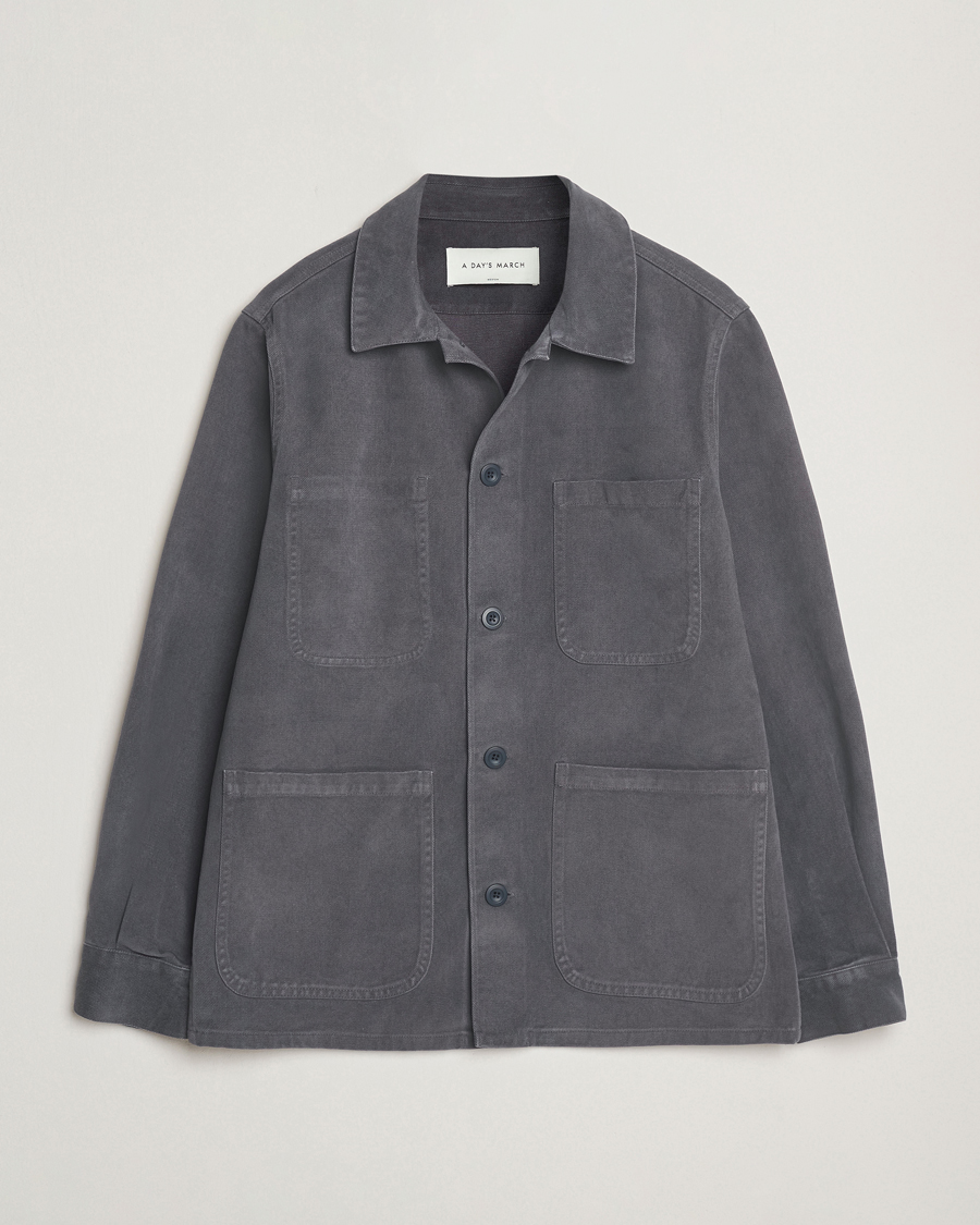 Herre | Jakker | A Day's March | Algot Lyocell Overshirt Iron