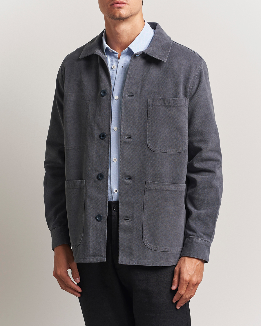 Herre | Jakker | A Day's March | Algot Lyocell Overshirt Iron