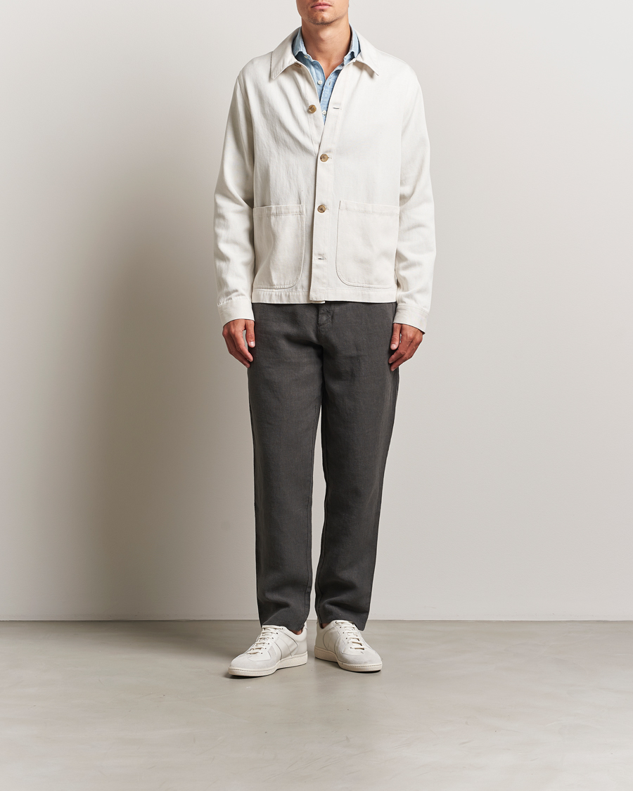 Herre | Jakker | A Day's March | Imola Hemp Overshirt Ecru